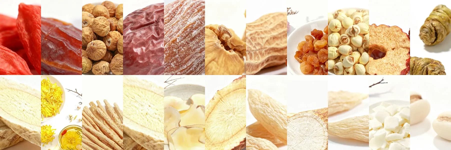All 22 ingredients, arranged by tone